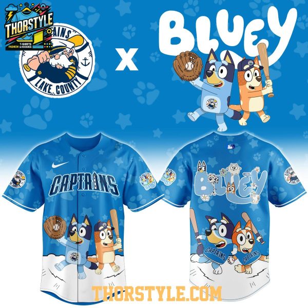 Lake County Captains x Bluey Night Game 2026 Minor Baseball Jersey