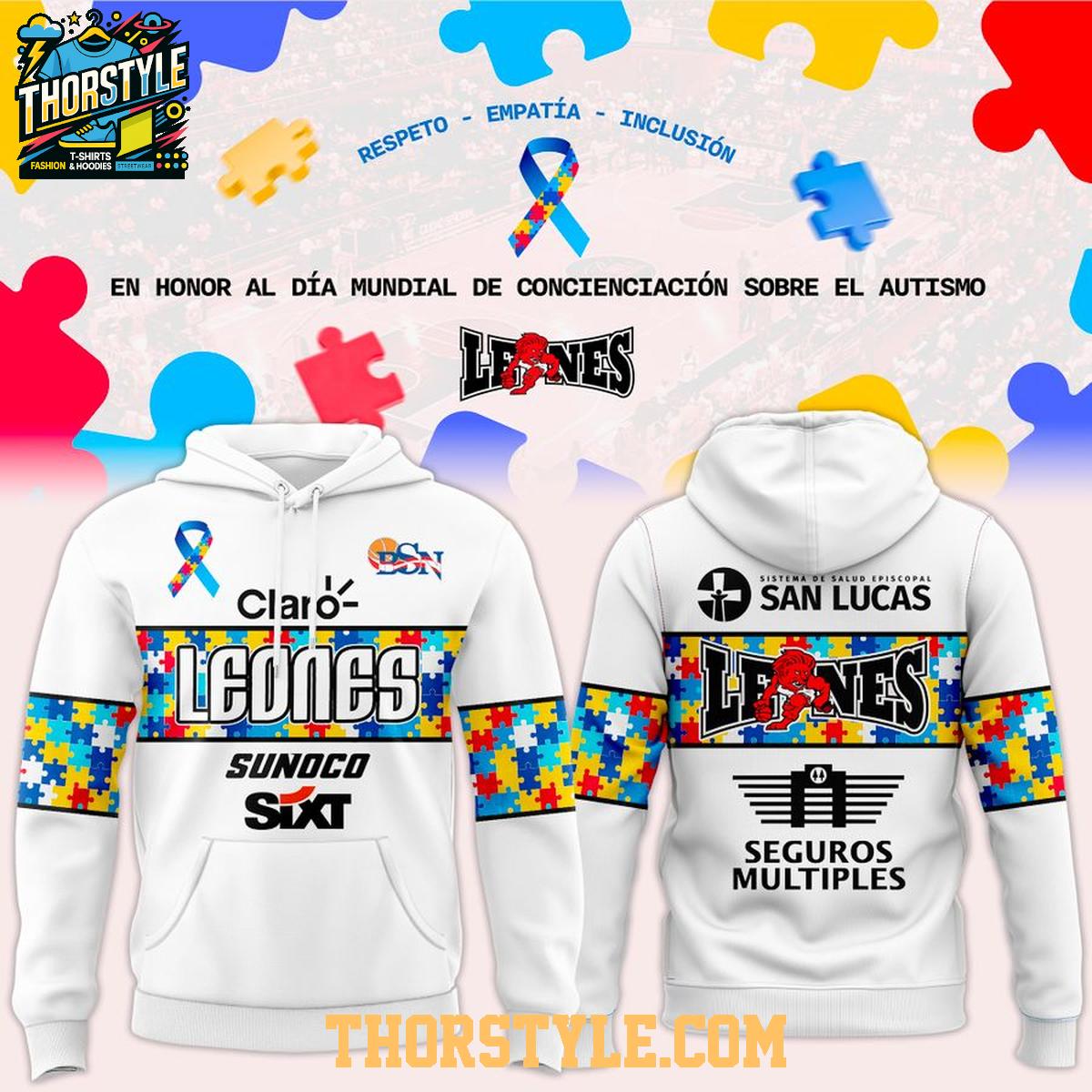 Leones de Ponce BSN 2026 Autism Awareness Hoodie T-Shirt Leones de Ponce BSN 2026 Autism Awareness Hoodie T-Shirt