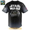 Los Angeles Angels 2026 Star Wars Night Striped Dark Baseball Jersey