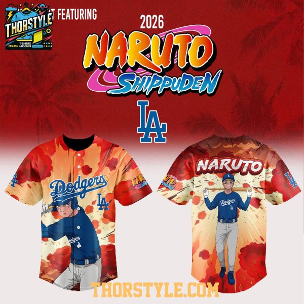 Los Angeles Dodgers Naruto Night 2026 Anime Baseball Game Jersey