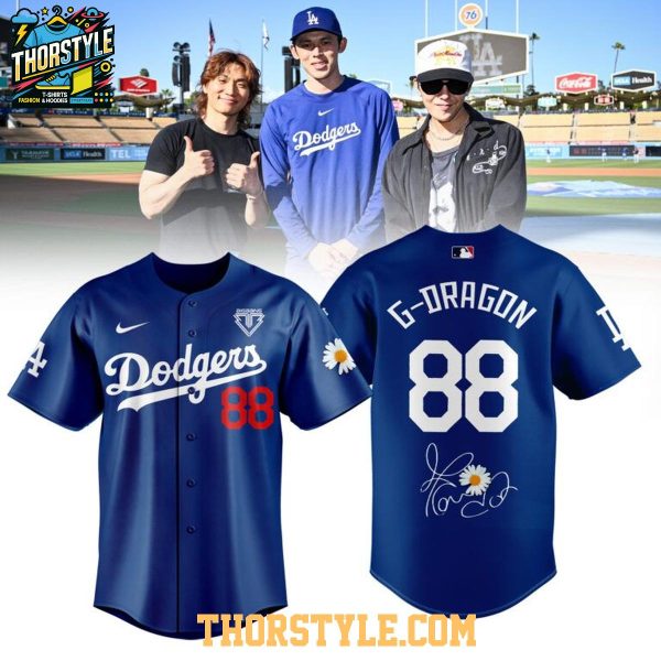 Los Angeles Dodgers x G-Dragon Collab Night 2026 Baseball Jersey