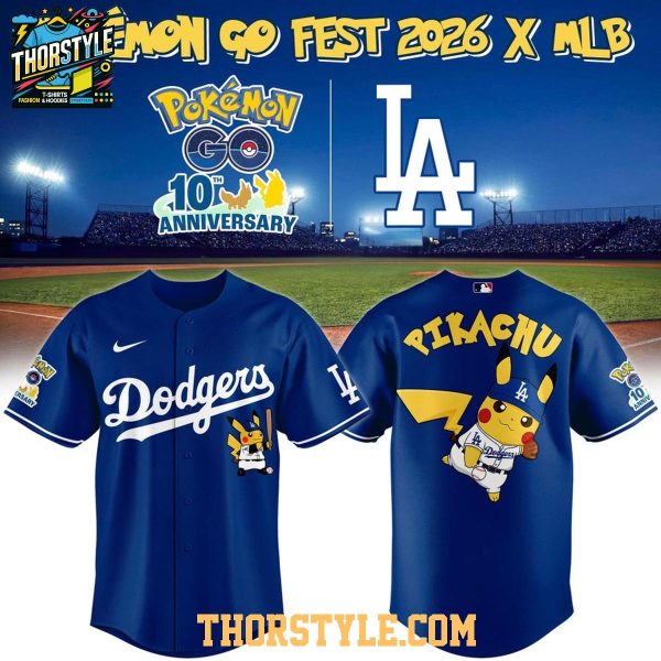 Los Angeles Dogers Pokemon Go Fest 2026 Tour Baseball Jersey