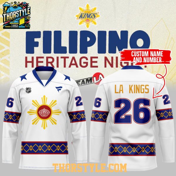 Los Angeles Kings Filipino Heritage 2026 Celebration Night Hockey Jersey