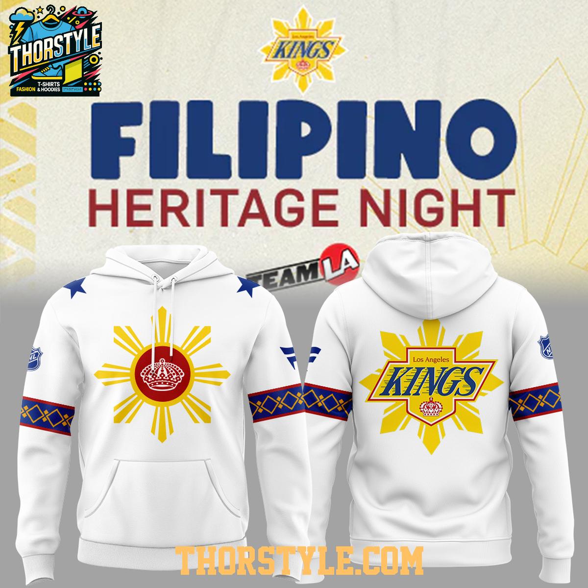 Los Angeles Kings Filipino Heritage Celebration Night 2026 Hoodie T-Shirt Los Angeles Kings Filipino Heritage Celebration Night 2026 Hoodie T-Shirt