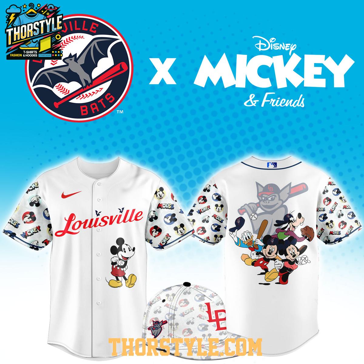 Louisville Bats x Mickey Night Minor Game 2026 Baseball Jersey Louisville Bats x Mickey Night Minor Game 2026 Baseball Jersey