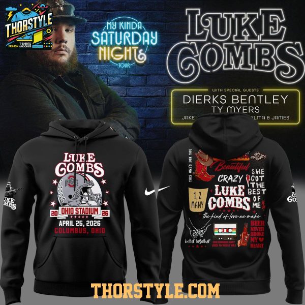 Luke Combs x Ohio State Stadium My Kinda Saturday Night Tour 2026 Shirts Hoodie