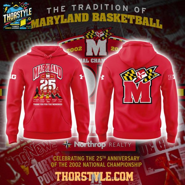 Maryland Terrapins 25th Anniversary 2002 National Championship 2026 Hoodie