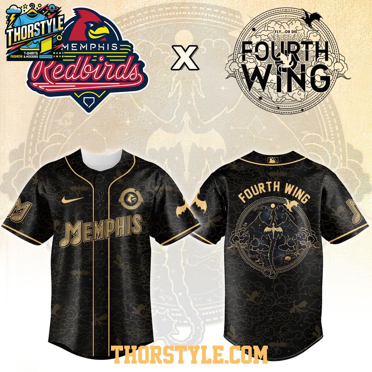 Memphis Redbirds x Fourth Wing Night Minor League 2026 Baseball Jersey Memphis Redbirds x Fourth Wing Night Minor League 2026 Baseball Jersey