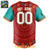 Miami Marlins 2026 Mexican Heritage Night Personalized Baseball Jersey