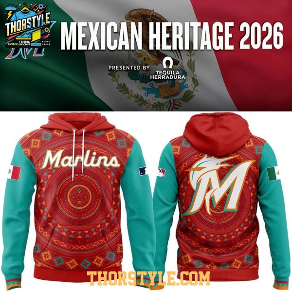 Miami Marlins x Mexican Heritage Night 2026 Retro Vibe Hoodie Shirts