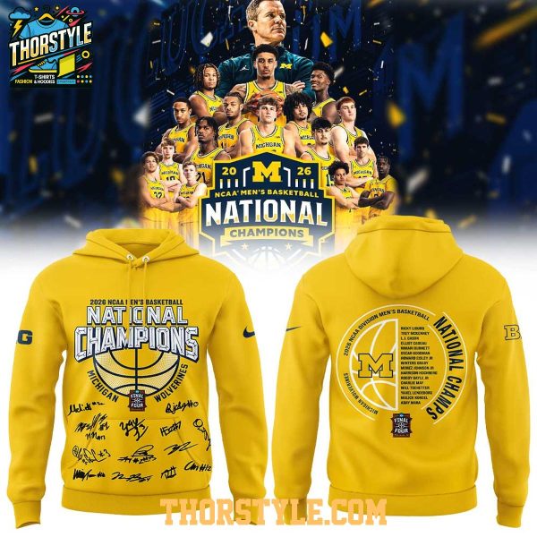 Michigan Wolverines NCAA National Champions 2026 Signature Hoodie Shirts