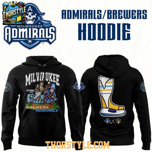 Milwaukee Admirals x Milwaukee Brewers 2026 Brew Crew Hoodie T-Shirt
