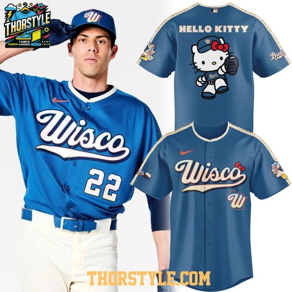Milwaukee Brewers x Hello Kitty x City Connect Night 2026 Baseball Jersey