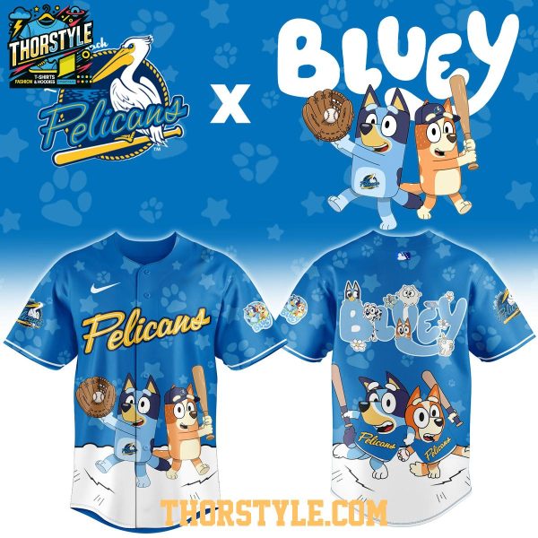 Myrtle Beach Pelicans Bluey Night x MiLB Game 2026 Baseball Jersey