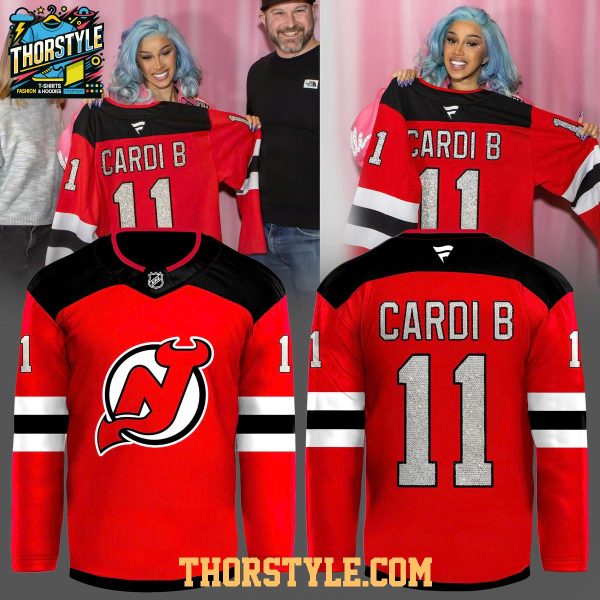 New Jersey Devils x Cardi B Night 2026 Personalized Hockey Jersey