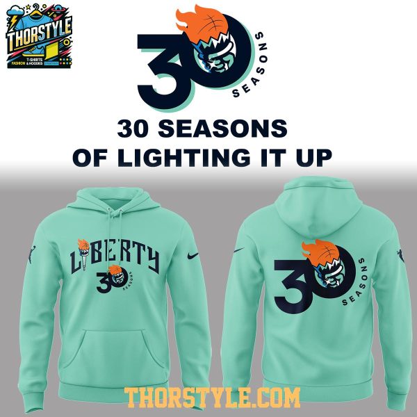 New York Liberty 30th Anniversary 2026 Night Hoodie T-Shirt