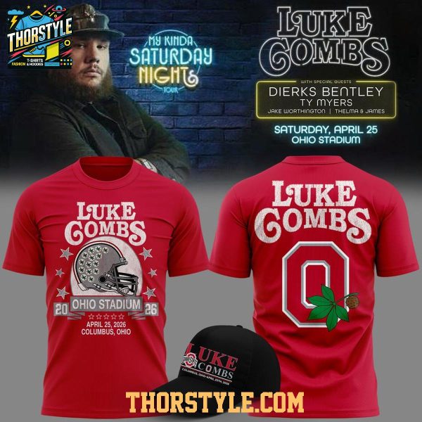 Ohio State Buckeyes 2026 Luke Combs My Kinda Saturday Night Tour Hoodie Shirts