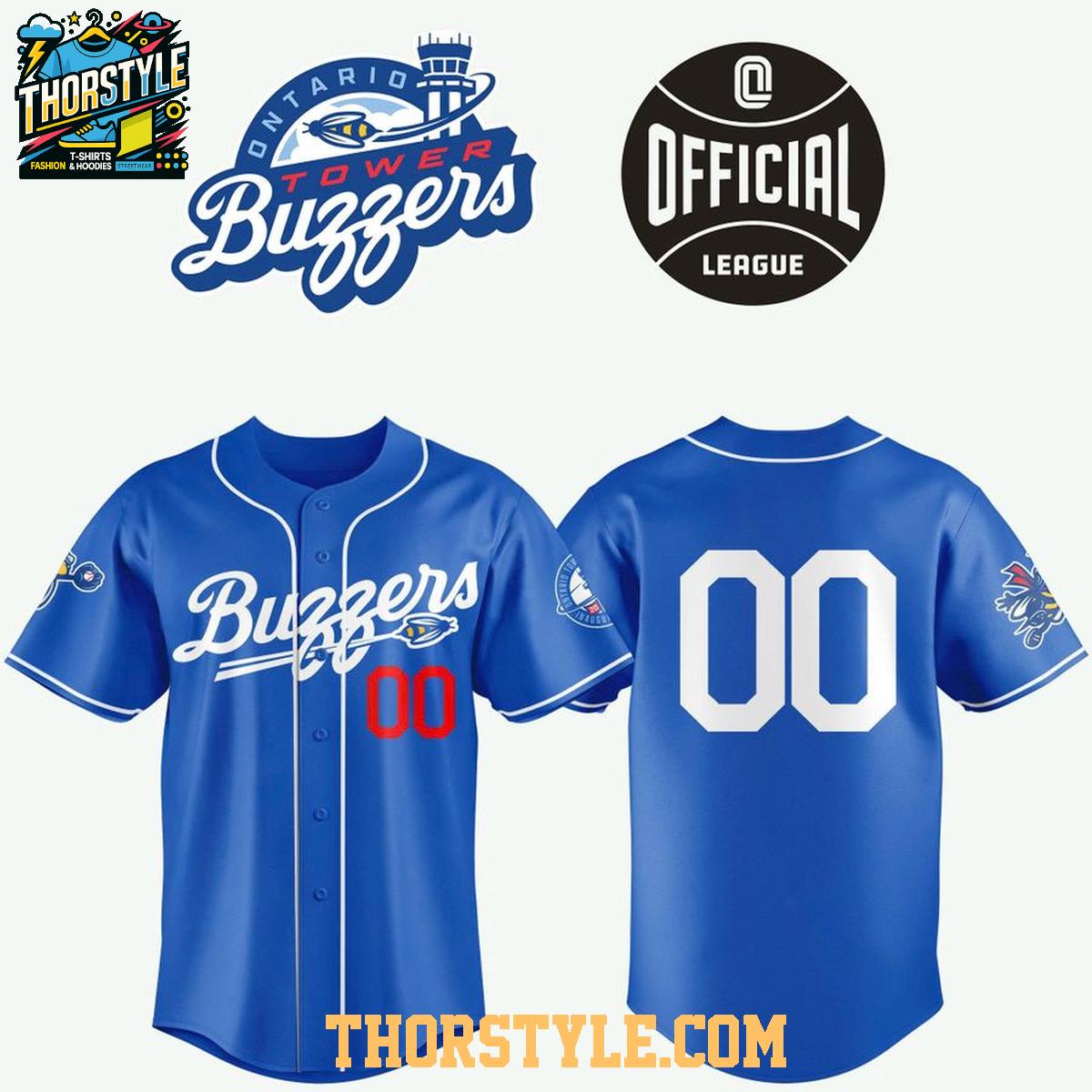 Ontario Tower Buzzers 2026 OLeague Night Personalized Baseball Jersey Ontario Tower Buzzers 2026 OLeague Night Personalized Baseball Jersey