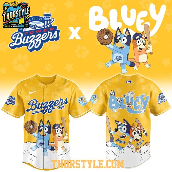 Ontario Tower Buzzers Bluey Night x Minor League 2026 Baseball Jersey