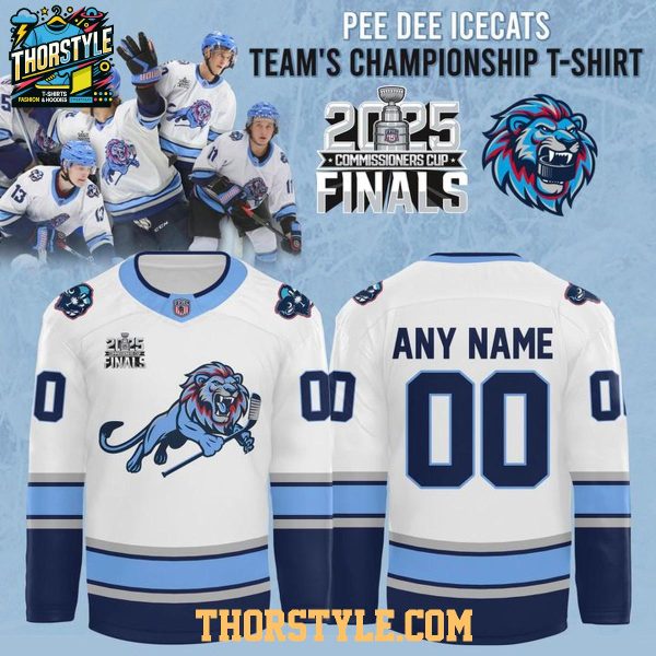 Pee Dee IceCats Divisional Championship 2025-2026 Personalized Hockey Jersey