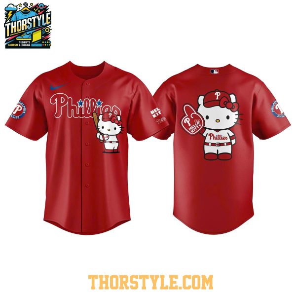 Philadelphia Phillies x Hello Kitty 2026 Theme Night Baseball Jersey Red