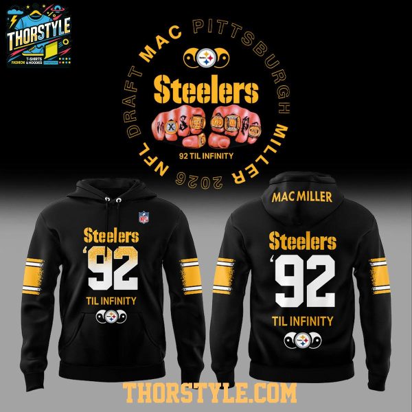 Pittsburgh Steelers Mac Miller 2026 Til Infinity Hoodie T-Shirt Black