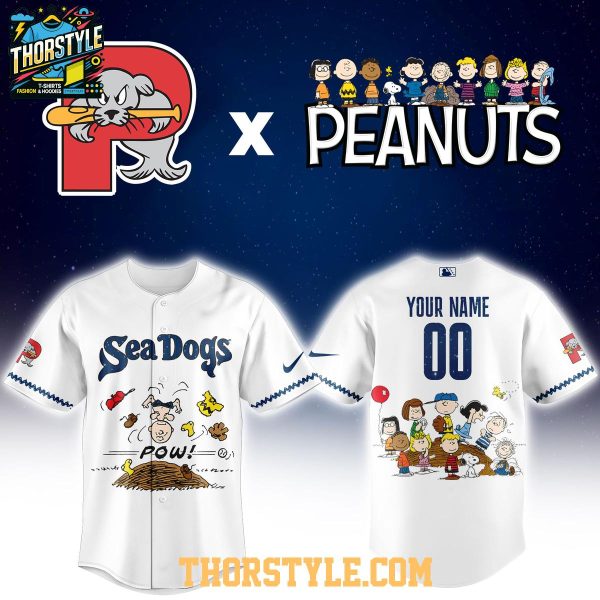 Portland Sea Dogs Peanuts Night 2026 MiLB Personalized Baseball Jersey