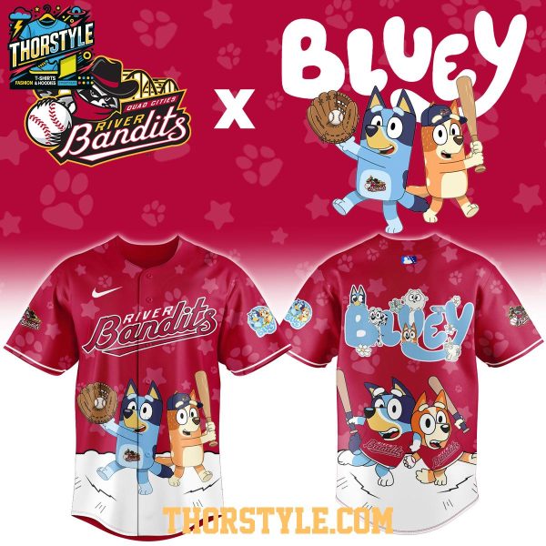 Quad Cities River Bandits x Bluey Night Game 2026 Minor Baseball Jersey