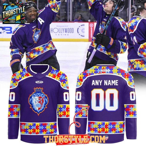 Reading Royals x Autism Acceptance 2026 Personalized Hockey Jersey