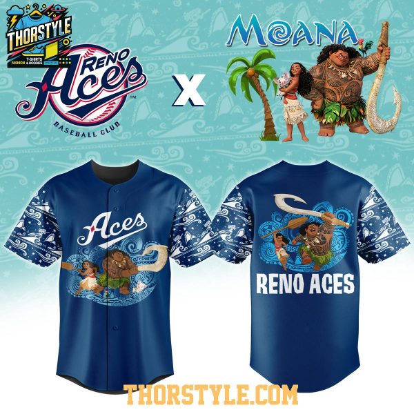 Reno Aces Moana Night 2026 Minor League Game Baseball Jersey