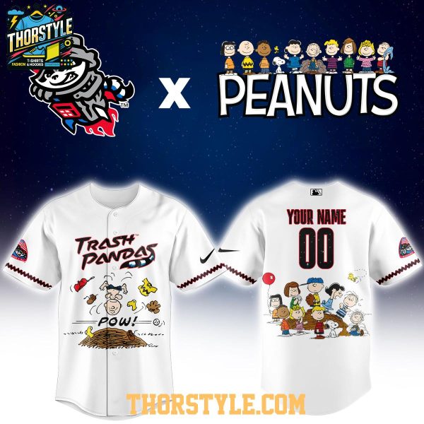 Rocket City Trash Pandas Peanuts Night 2026 MiLB Personalized Baseball Jersey