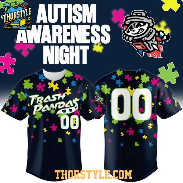 Rocket City Trash Pandas x Autism Awareness Day 2026 Baseball Jersey