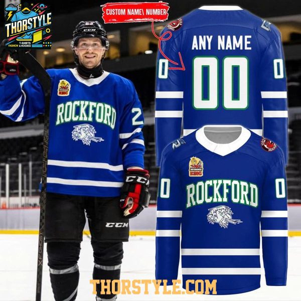 Rockford IceHogs Rockford Icemen 2026 Night Personalized Hockey Jersey