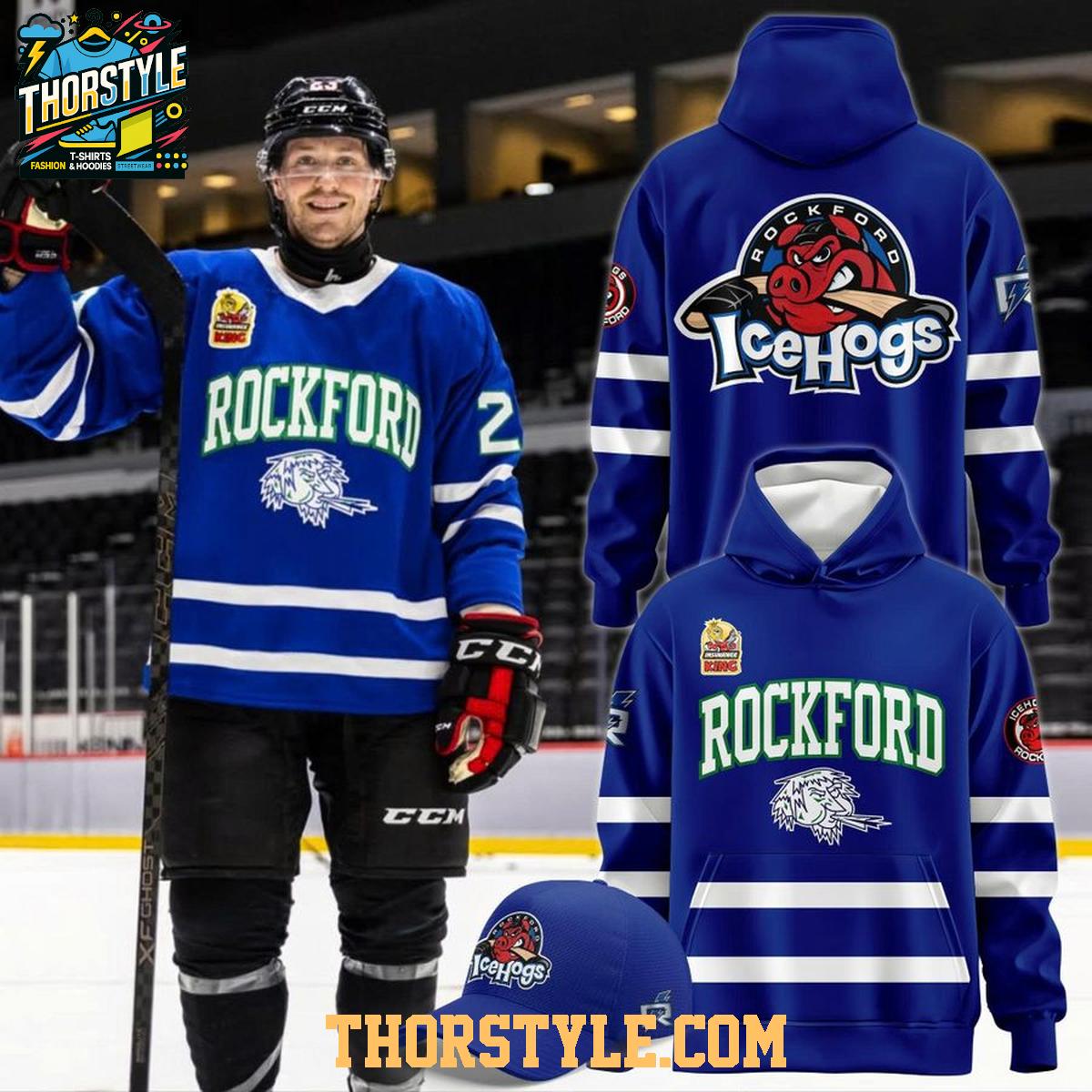 Rockford IceHogs Rockford Icemen 2026 Theme Game Hoodie T-Shirt Rockford IceHogs Rockford Icemen 2026 Theme Game Hoodie T-Shirt