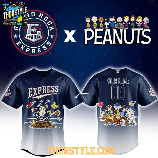 Round Rock Express Peanuts Night 2026 Snoopy Personalized Baseball Jersey