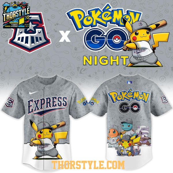 Round Rock Express Pokemon Go Night 2026 Memories Baseball Jersey