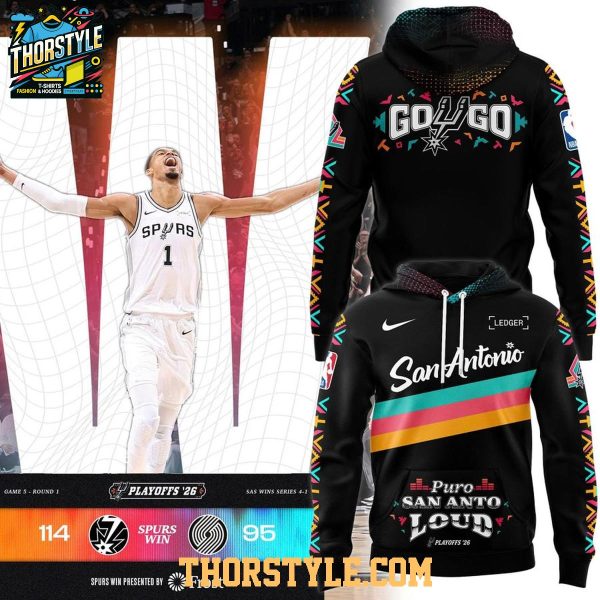 San Antonio Spurs Puro San Anto Loud NBA Playoffs Night 2026 Hoodie T-Shirt
