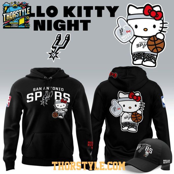 San Antonio Spurs x Hello Kitty Night 2026 NBA Championship Hoodie T-Shirt
