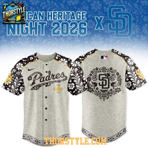 San Diego Padres 2026 MLB x Mexican Heritage Night Baseball Jersey