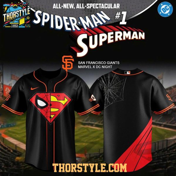 San Francisco Giants 2026 Spiderman x Superman Night Baseball Jersey