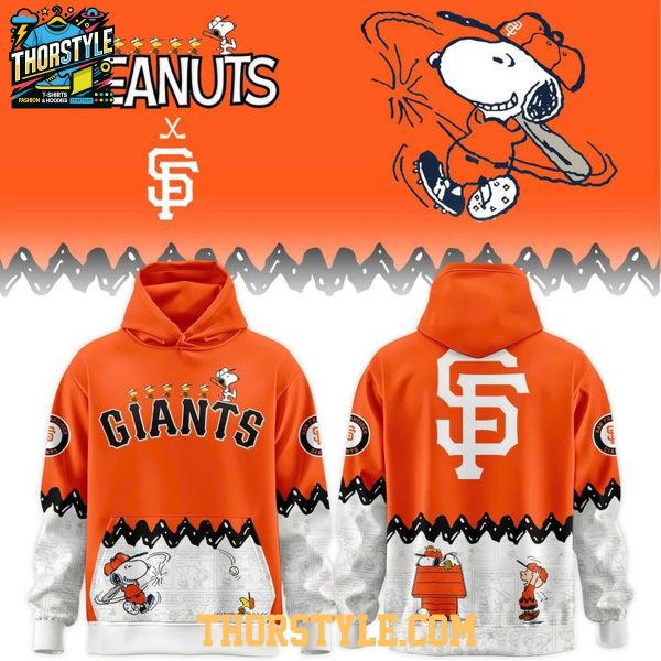 San Francisco Giants Peanuts Night 2026 Hoodie T-Shirt Orange Edittion