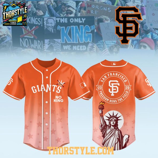 San Francisco Giants x No Kings No War 2026 Gameday Baseball Jersey