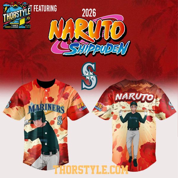 Seattle Mariners Naruto Night 2026 Anime Baseball Game Jersey