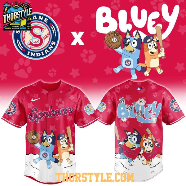 Spokane Indians Bluey Night Game 2026 Minor Baseball Jersey