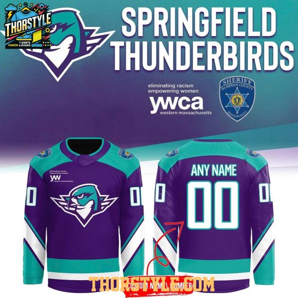 Springfield Thunderbirds Purple Warm Up Night 2026 Hockey Jersey