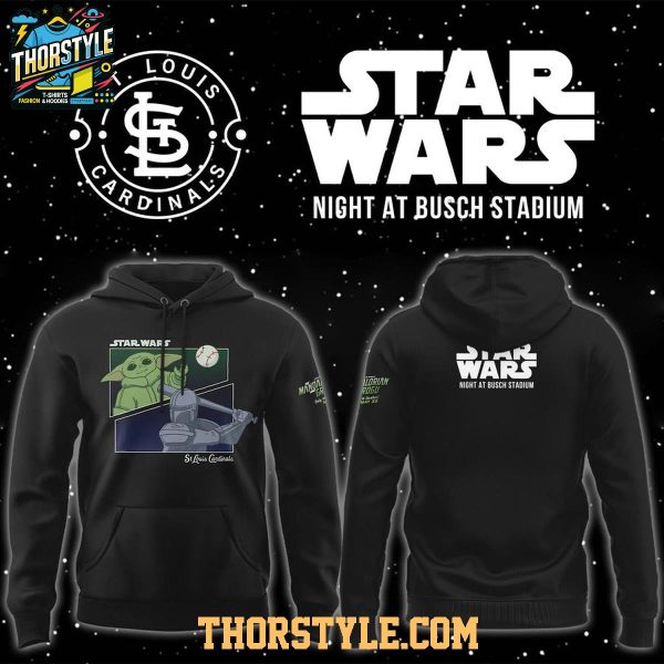 St. Louis Cardinals 2026 Star Wars Night Baby Yoda Hoodie T-Shirt