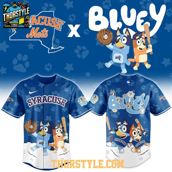 Syracuse Mets Bluey Night 2026 Game Of Minor Baseball Jersey