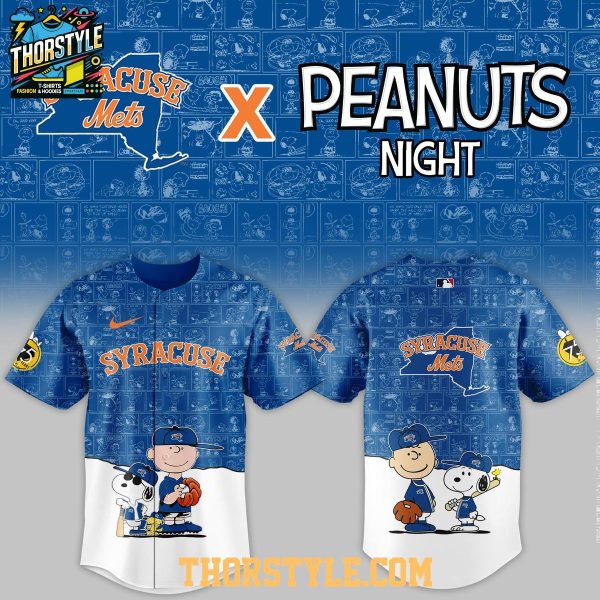 Syracuse Mets Peanuts Night x Game Of Minor 2026 Baseball Jersey