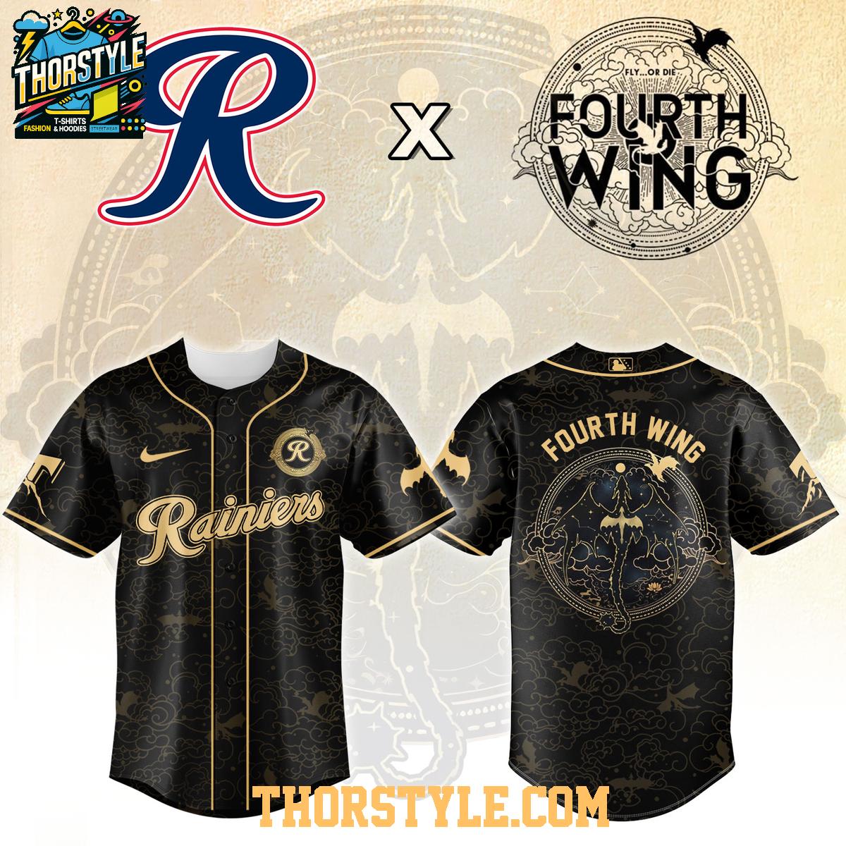 Tacoma Rainiers x Fourth Wing Night Minor League 2026 Baseball Jersey Tacoma Rainiers x Fourth Wing Night Minor League 2026 Baseball Jersey
