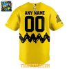 Toledo Mud Hens 2026 Peanuts Night Yellow Personalized Baseball Jersey
